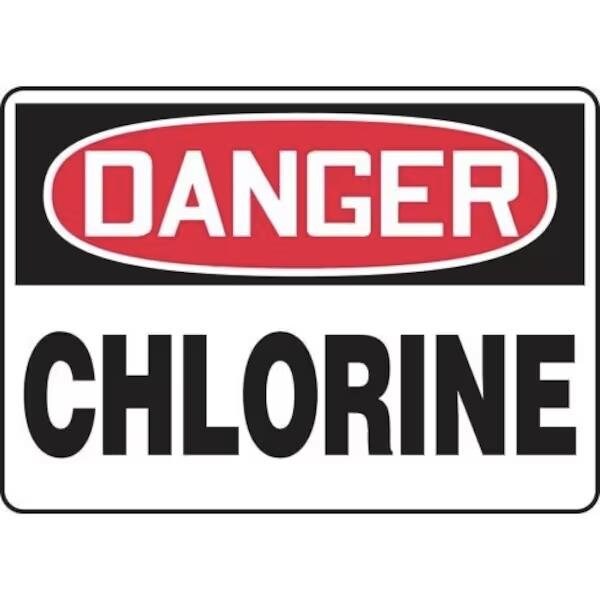 Accuform OSHA DANGER SAFETY SIGN CHLORINE FRMCHL194XL FRMCHL194XL - main